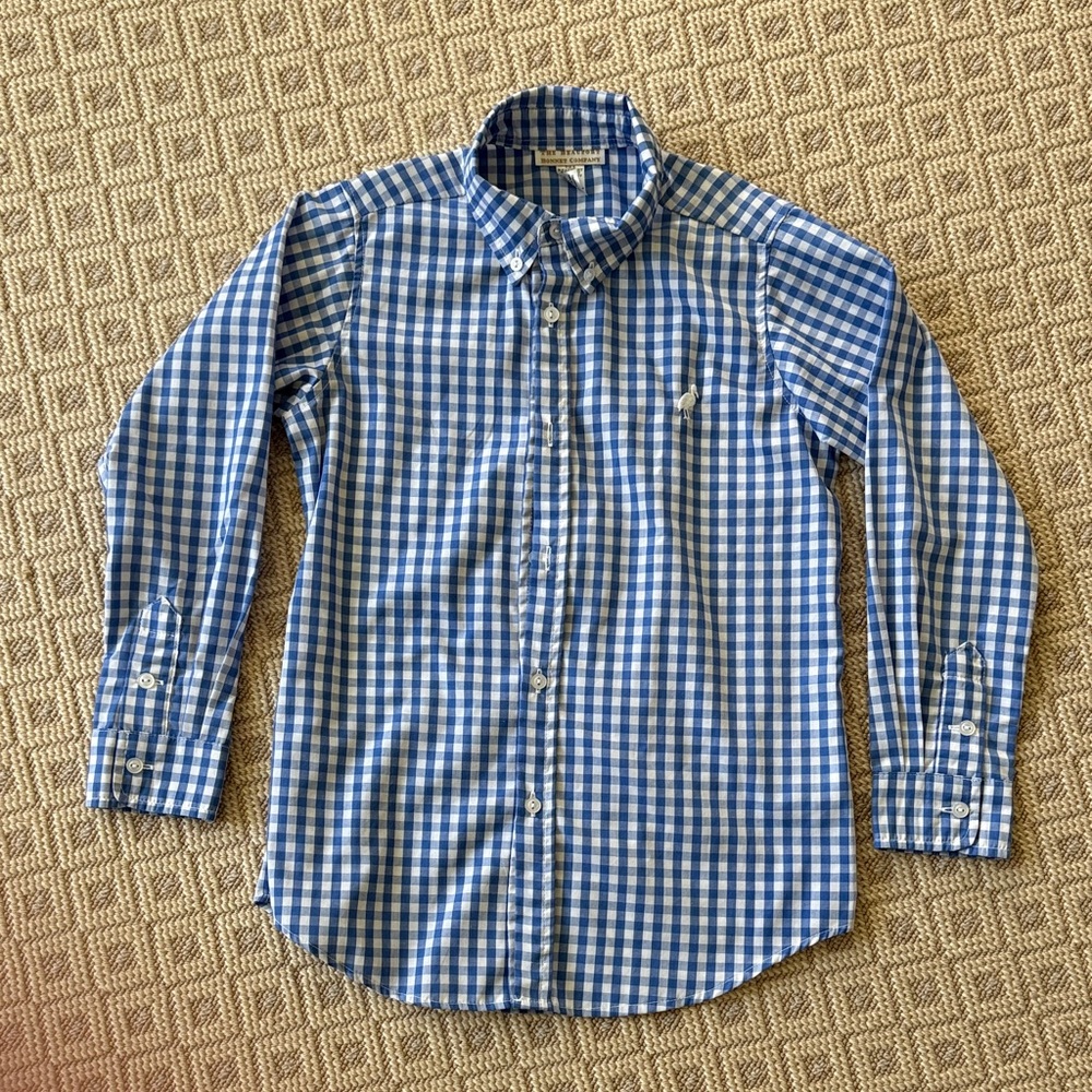 The Beaufort Bonnet Company Blue and White Checkered Shirt